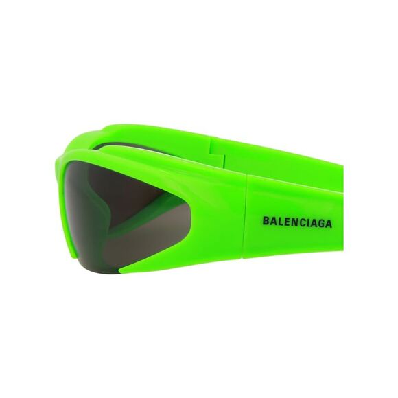 Balenciaga Shield-Frame Bio Injection Sunglasses Green Unisex-Adult - Picture 4 of 6